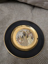 Imperial Chokin Plate With Peacock Design - Approx 6 Inches Across 
