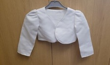 Flower Girls Bolero Shrug Jacket Shrug Bridesmaid Christening New Age 3-4