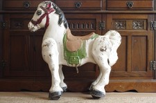 Vintage Mobo Bronco Metal Rocking Horse Toy/ Ornament Fully Functioning 