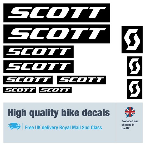 Scott blocked style bike decal