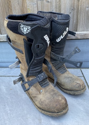 Wulfsport leather trials boots - leather,