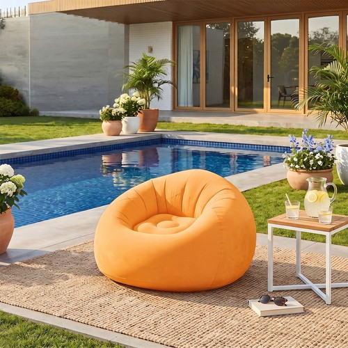Inflatable bean bag single - bean,