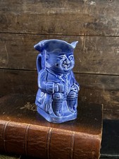 Vintage Blue Toby Jug Pitcher