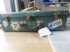 Vintage Metal Steamer Trunk