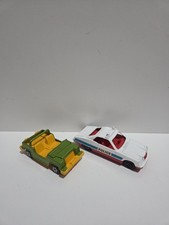 2 X Vintage Corgi Cubs Police Car jeep diecast model toy cars collectable Rare!
