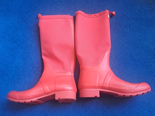 Hunter boots red canvas - boots, &