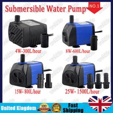 Submersible Water Pump Fish Tank Feature Pond Aquarium Fountain 1500 Litres/hr