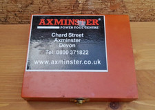 Axminster wooden Forester  Drill box- Empty. Approx. 6''x5' inches.'