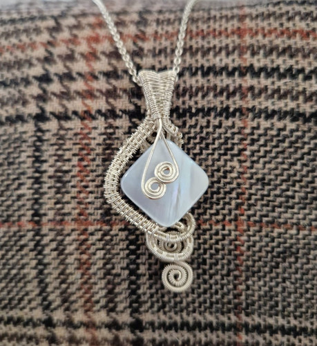 Mother pearl wire wrapped - mother,