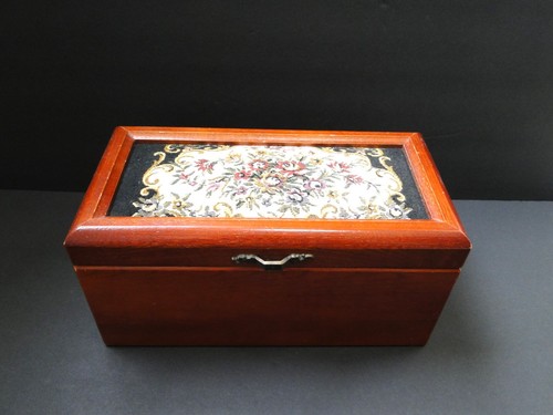 Vintage wooden tissue box - tissue,