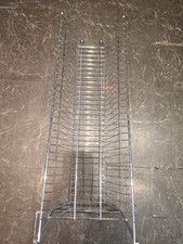 Vintage Chrome Metal CD Rack