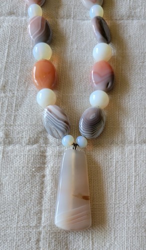 Handmade botswana agate and - handmade,