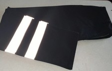 BN Mens 34/36” Waist  32” IL Black  Thick Cotton Safety  Hi-Viz Work Trousers