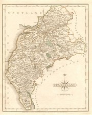 Antique county map of