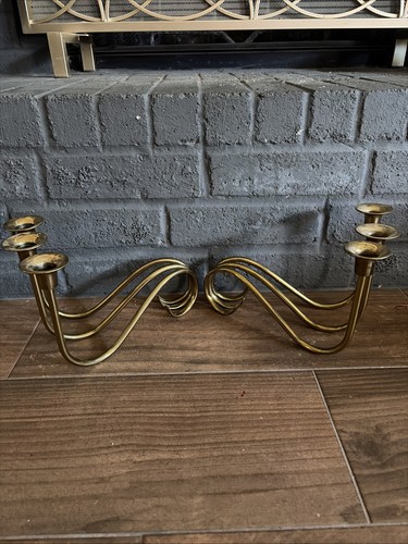 Vintage pair arm brass - pair, of