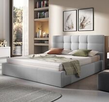 Upholstered Bed SWIFT Sleep Surface 160x200 cm with Gas Lift Storage Headboard