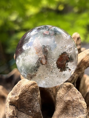 Large lodolite clear quartz - lodolite,