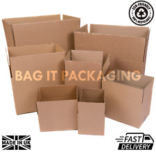 CARDBOARD BOXES - SINGLE WALL PACKING CARTONS STORAGE REMOVALS MAILING POST BOX