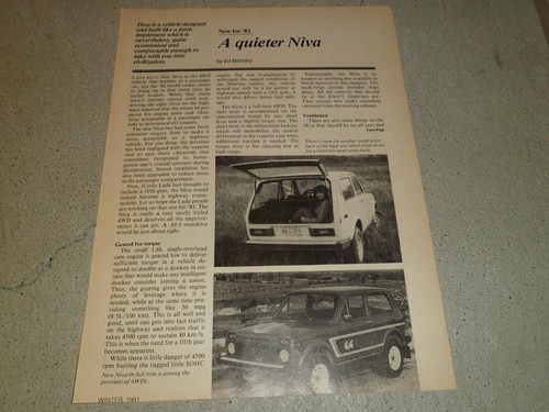 1982 lada niva article ad - 1982,