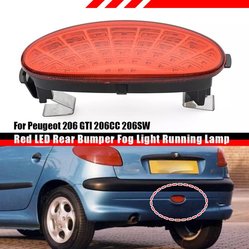 1pcs red rear bumper - , fog