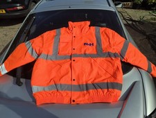 Uneek UC804 Hi Viz Orange Bomber Jacket Coat XXL