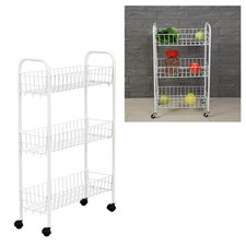 3 Tier Metal Fruit Vegetable Storage Rack for Kitchen Organization