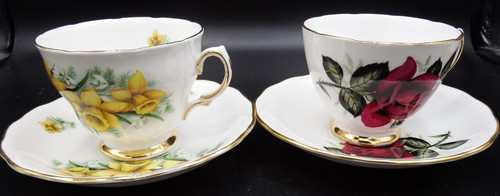 Colclough teacups saucer - colclough,
