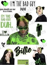 Billie Eilish Cake Decorations. Premium Edible Icing Sheet