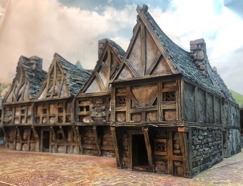 Timber frame row houses - row,