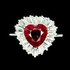 Sterling silver ring ruby - sterling,