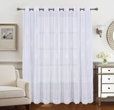 White Lace Net Curtains Eyelet