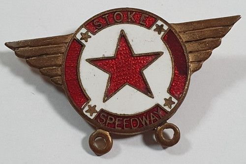 Stoke speedway enamel pin - enamel,