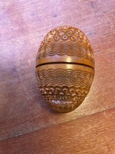 Hand Carved Coquille Nut Egg