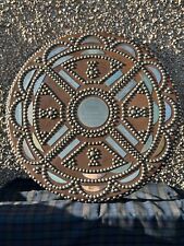 A Superb Glasgow Herald Piping Trophy, Wood & Real Leather, Targe, Culloden 1745