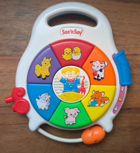 Vintage see say fisher price - see,