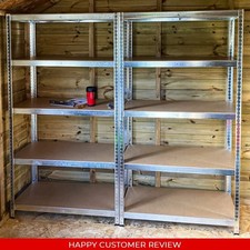 New 2PCS 5 TIER RACKING SHELF HEAVY DUTY GARAGE SHELVING STORAGE SHELVES UNIT .