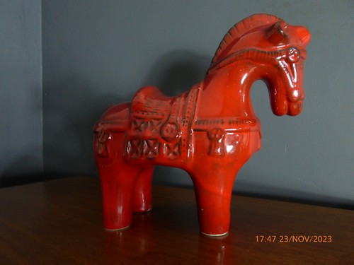 Vintage ceramic horse mid - ceramic,