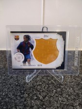 Topps 125th Anniversary Barcelona Ronaldinho 10/10 Relic Tifo Number Kit  Match