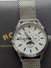 Mens Rotary Moon Phase Chronograph Quartz Watch GS03060/02 (Full Set)