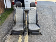 2012 VW CADDY  TDi MK3 DRIVERS+ PASSENGER HALF LEATHER SEAT-