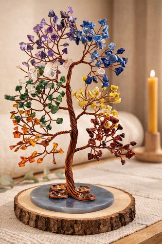 Chakra crystal tree life - crystal,