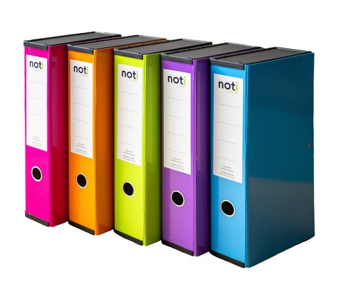 Noti box file bright laminated - bright,