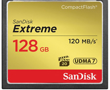 SanDisk Extreme 128GB Compact Flash CompactFlash CF Card - 120MB/sec 800x VPG-20