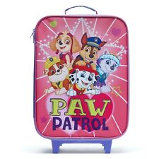 Paw Patrol Trolley Bag Kids Girls Paw Patrol Suitcase Travel Bag Pink Blue