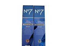 2 x 50ml No7 LIFT & LUMINATE  TRIPLE ACTION SERUM BRAND NEW. BOXED.