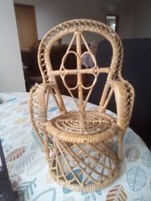 MODEL PEACOCK CHAIR - WOVEN WICKER - SEE SCANS