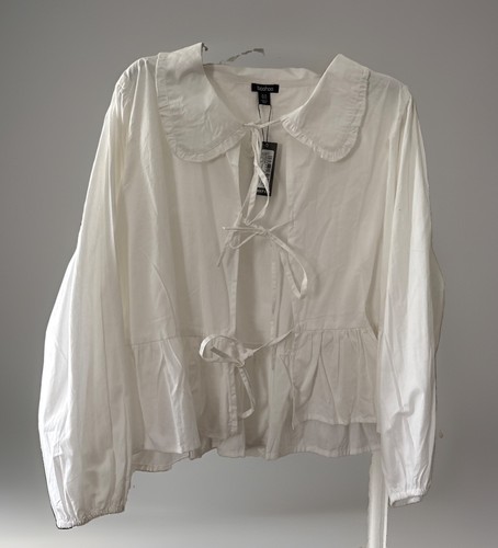 White collared cotton boho - cotton,