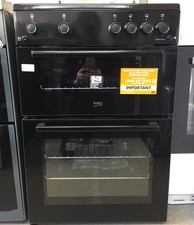 Beko FTG6201K Gas Cooker with Gas hob Hob 60cm Free Standing Black   (10747)