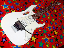 AWESOME IBANEZ JEMJR-WH Steve Vai Jem Junior Electric Guitar PLEASE READ !