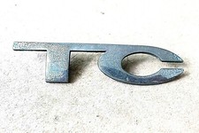 "TC" CHROME CAR BADGE ex Rover P6 2000TC Radio Speaker Cover Plate 367241 11x3cm